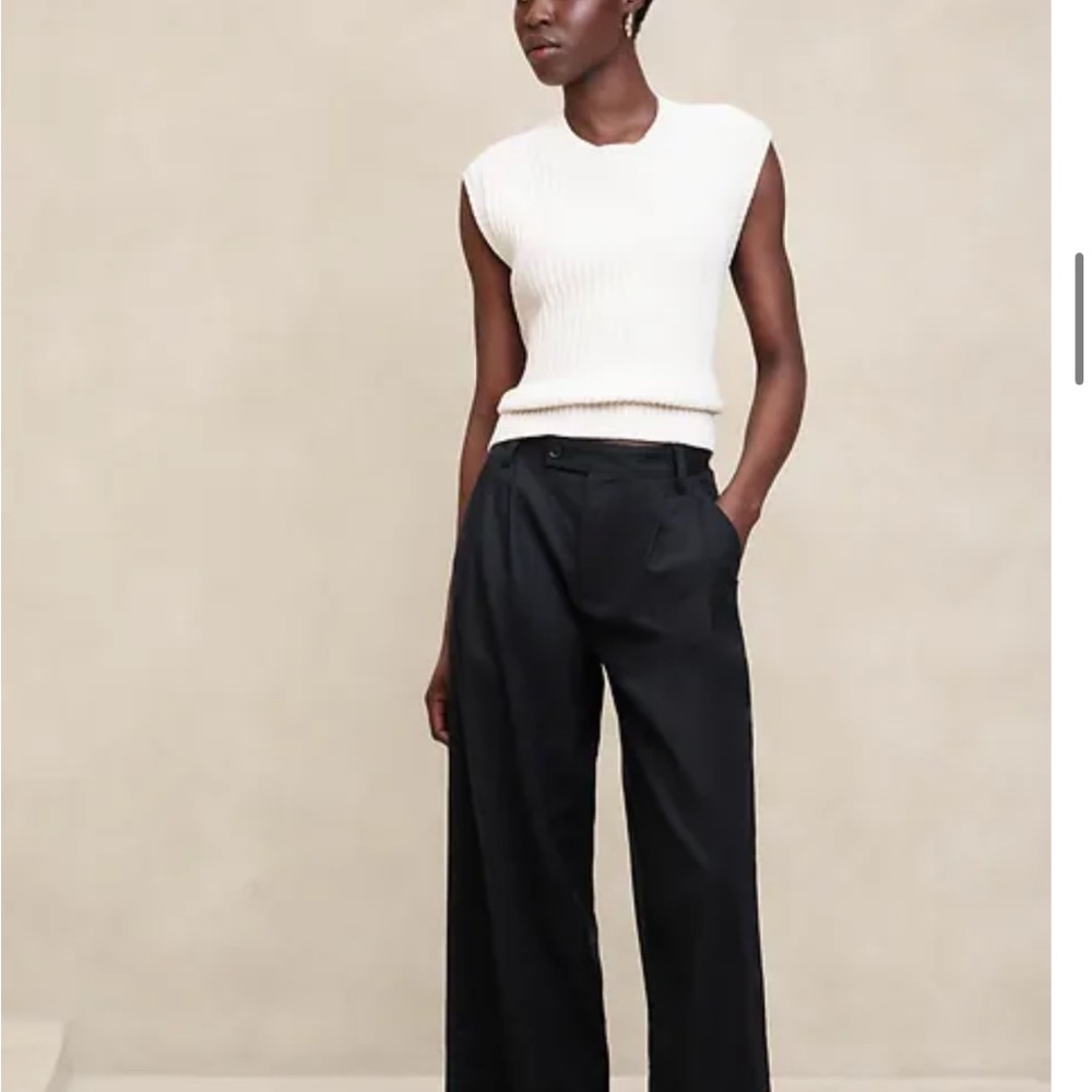 Banana Republic Black Wide Leg Pants